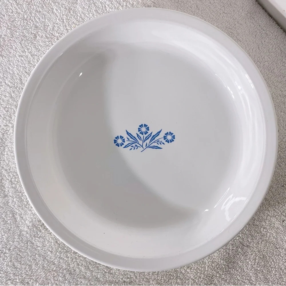 Vintage Corningware Blue Cornflower Round  Pie Plate Pie Dish